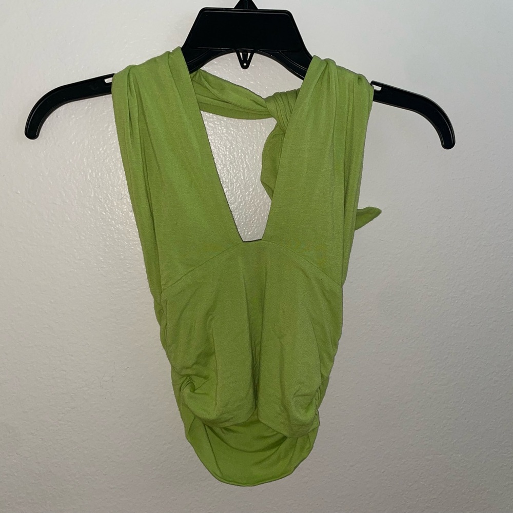 Green Halter Top - Picture 2 of 2